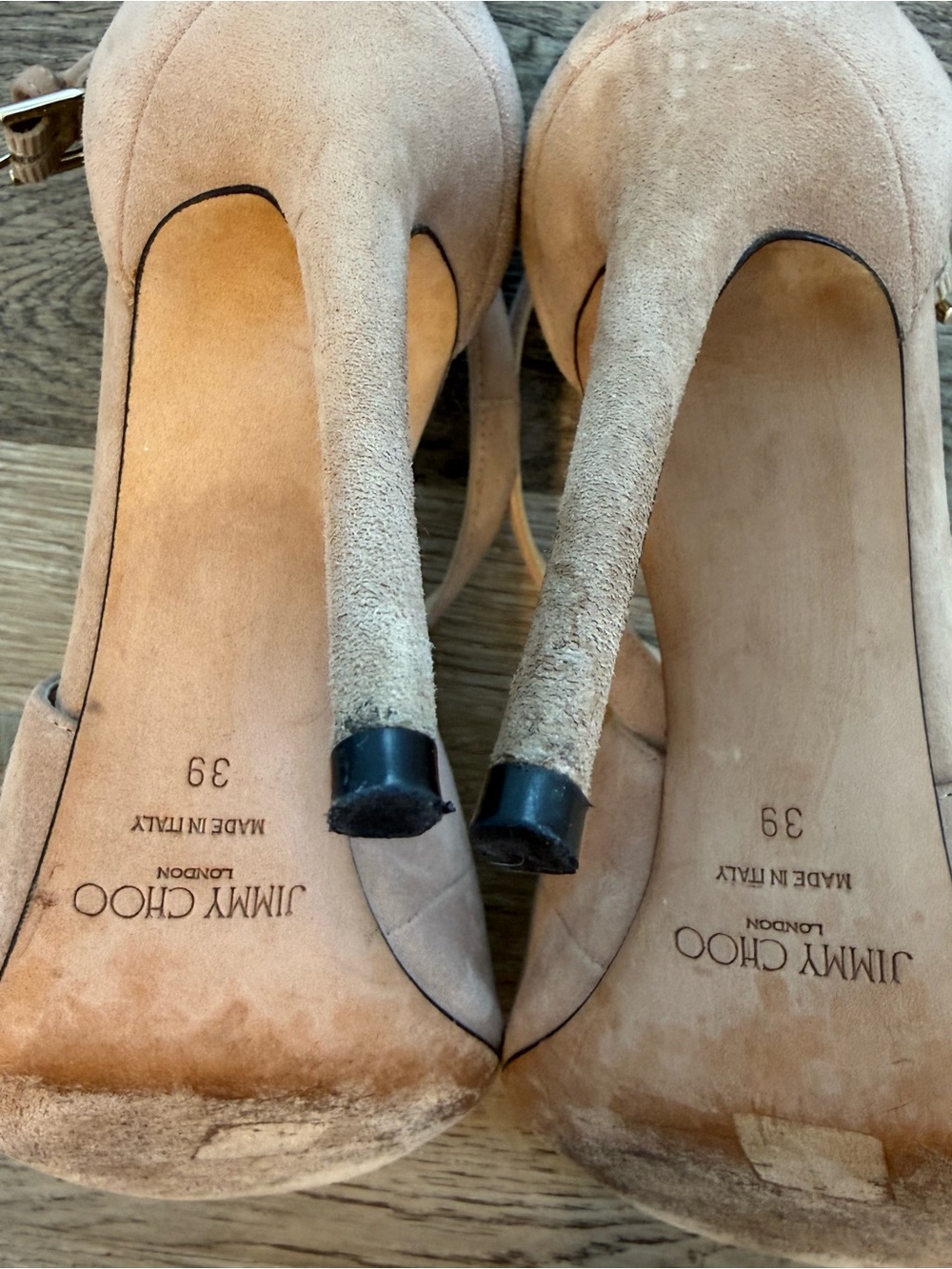 Suede Strappy Stiletto Sandals - Picture 5 of 7